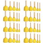 003 Sizes Round Paint Foam Sponge Brush Set Kids 632096659284