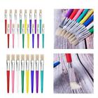 003pb1 Piece Large Flat Tip Paint Brushes Hog Bristle 8593249339700