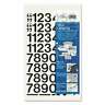 01130 Chartpak Vinyl Numbers Self Adhesive Black 014173119124
