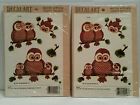 0248 Meyercord Vintage Owl Decal Art Water Applied Craft Transfers Halloween 2 Packs 077901002488