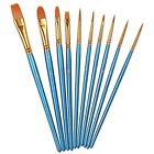 0328watercolorbrush10 Jsdoin Round Pointed Tip Nylon Hair Brush Set 669819125504