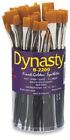 06005014 Dynasty Finest Golden Synthetic Flat Brushes