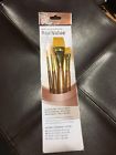 9146 0v14999000000 Princeton Real Value Brush Set Short Handle Golden Taklon Bristles