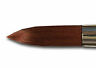 2500s-6 0v21737000000 Silver Brush Ruby Satin Series Short Handle Round 765179250563