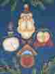 0w504 2 Sets Santa And Friends Ornaments To Paint Design By Cyndi Combs