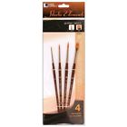 1024918 Loew Cornell Studio Elements Golden Taklon Brush Per 089241216715