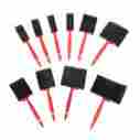 10fbs-1 Universal Tool 30pc Assorted 7 Inch Foam Brush Set For Hobby And Paint 789211335933