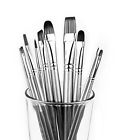 10pcset Adis Art Paint Brushes Set For Acrylic Oil Watercolor Face