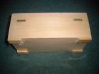 10x5x4 1450 O-p Craft Co Vintage Wood 76 Unfinished Box With Hinges Tray