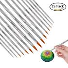 1222123 Pandafly Paint Brush Set Round Pointed Tip Watercolor 792759722325