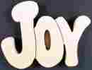 12272 Unbranded New Unfinished Wood Cut Out 3d Decorative Wall Art Door Hanging Name Joy 046308245132