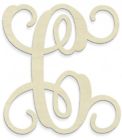 13-inch Unfinishedwoodco Single Vine Unfinished Monogram C Decorative Letter 835153003321