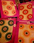 1509c 1506c 1507c 1508c Meyercord New Old Stock Mod Hippie Flowers Waterslide Decals