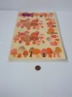 1529-a Vintage Meyercord Waterslide Decals Mushrooms