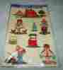 1531-b Meyercord Decals Vintage Craft Farm Country Chores Chickens Apples Cat