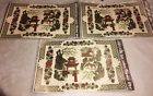 1539-a Meyercord Lot Of Vintage Decals Asian Oriental Pagoda Village Flowers