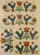 1541g Meyercord Pennsylvania Dutch Dove Border Trim Hex Transfer Vintage Decal