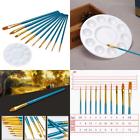 17062803 Pieces Art Flat Round Pointed Tip Nylon Hair Brush With