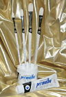 1935 Weber Art Permalba Oil Brush White Bristle Perfect Filbert Set Of 4 018918019359