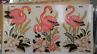 1950s Decals Nos Vintage Flamingo Lily Pads Transfers Duro Pink