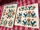 1541-f 1975 Corning Bluebirds Meyercord Lot Vintage Dutch Country Festival