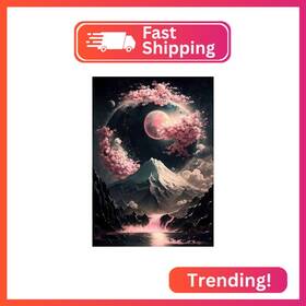 1t-dp-ft03 1tonine Japanese Landscape Diamond Painting Kits For Adults-5d Diy Full Drill Ro