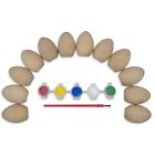2 Set Of 12 Blank Unpainted Egg Halves With Paint Diy Easter Crafts 670579355162