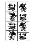 20-0264 Armour Products Rub Etch Glass Etching Stencil Ducks 085593202642