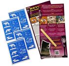 20-1016 Armour Products Rub Etch Glass Etching Stencil Set 085593200167