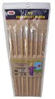 20085 Illinois Industrial Tool Long Handle Artist Wooden Paint Brush Set