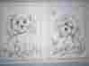 206804 Tri Chem Puppy Dog Picture Set To Paint Vintage Puppies Springtime Flowers