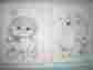 206805 Tri Chem Kitten Cat Picture Set To Paint Vintage Kittens Springtime Flowers