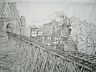 2130 Artex Tri Chem Mural Train Heading Through The Rockies Picture