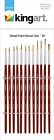 220-12 220 Kingart New Detail Paint Brush Set Of 819682020981