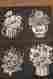 2215 Tri-chem Liquid Embroidery Picture Set Lot To Paint Suede 4 Seasons Flowers