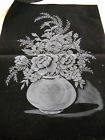 7808 26x19 Tri Chem Tri-chem Picture To Paint Liquid Embroidery Vintage Vase Of Flowers