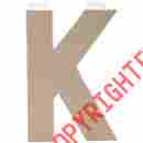 2862-k Darice Paper Mache Letter 8 X5-1 2 K