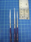 2p1001-3 Tobgi Set Of Synthetic White Liner Brushes Acrylic And Oil