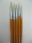 2p141set-5 Tobgi Artist Quality White Bristle Hair Round