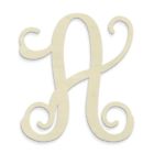 300086 Unfinishedwoodco Single Vine Unfinished Monogram Decorative Letter 835153003307