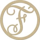 300456 Unbranded Unfinished Wood Single Letter Circle