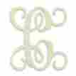 300482 Unfinishedwoodco Home Kitchen Features Single Vine Monogram Unfinished Letter 835153004823
