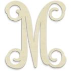 300492 Single Home Kitchen Features Vine Monogram Unfinished Letter 835153004922