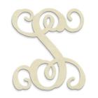 300498 Unfinishedwoodco Single Vine Monogram Unfinished Letter 835153004984