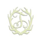 300553 Unfinishedwoodco Antler Monogram Decorative Piece