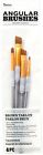 30062983 Darice Brown Taklon Brush Pack 889092610126