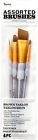 30062990 Darice Brown Taklon Brush Pack 889092610195