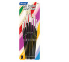 3417 Bazic Assorted Size Oil Paint Brushes Set Of