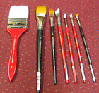 360n Brushes Connoisseur Lot Of 7 Artist Paint 364 371 375 361 360 Oval Ang Sq Comb 661670032113
