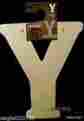 369157 Letter Artistic Craft Supply Jeff Mcwilliams Designs Unpainted Wooden Y Decor Made In Usa New Nr